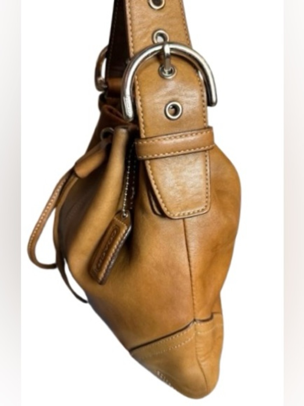 Coach 9463 Vintage Y2K Soho Small Drawstring Bag (Tan) - GUC - Picture 6 of 9